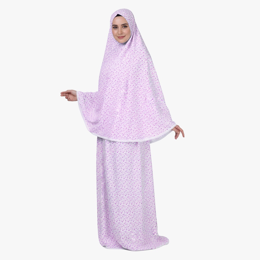 [P10081-Pembe] ثوب صلاة قطعتين قطن 100% بدون أكمام مريح عملي لون زهري